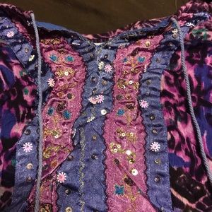 Purple hippie tunic